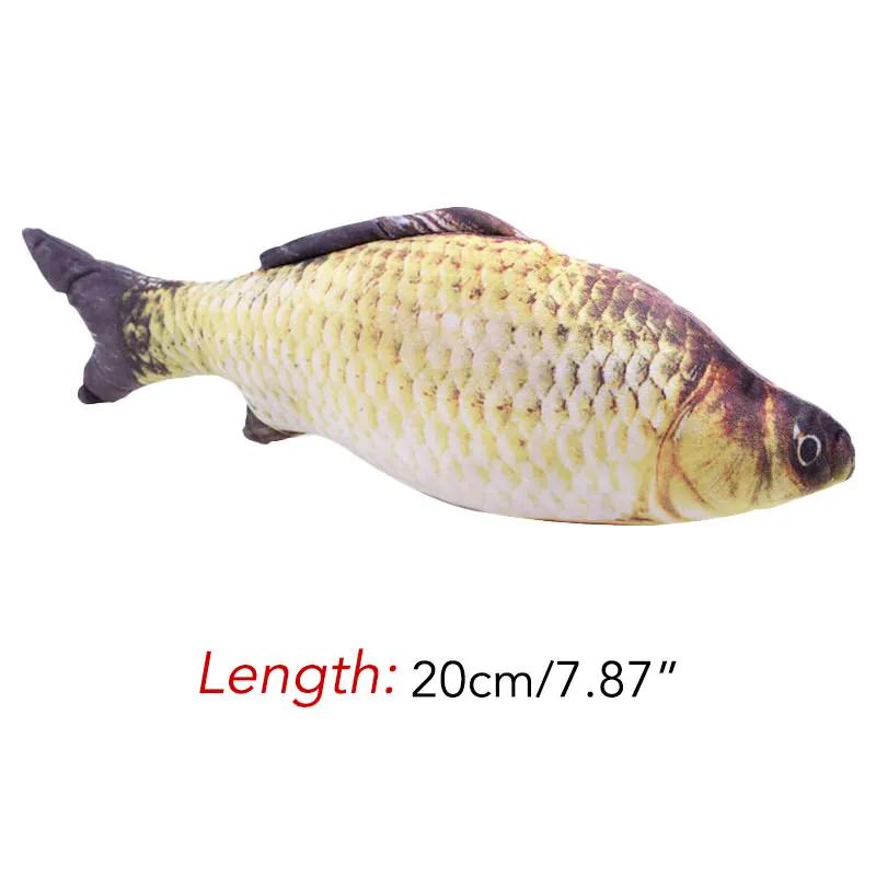 Игрушка для домашних животных кошек игрушки имитация травы карпа забавная