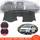 Для Suzuki SX4 2006  2013 Противоскользящий кожаный коврик крышка приборной панели Pad солнцезащитный козырек Dashmat защитный ковер автомобильные аксессуары 2007 2008