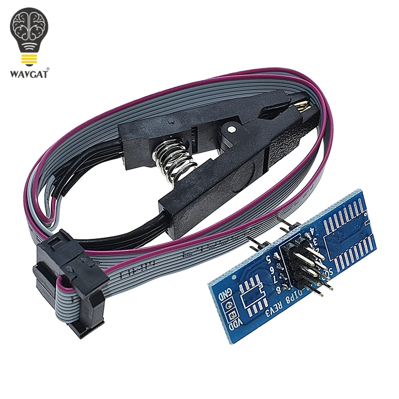 Официальный CH341A 24 25 серия EEPROM флэш-память биос USB программист модуль CH341 для SOIC8 SOP8 тестовый зажим для EEPROM 93CXX 25CXX 24CXX
