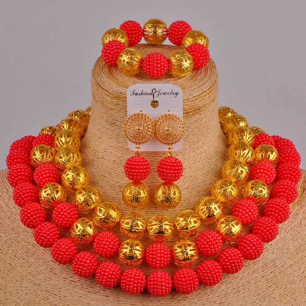 Модные Разноцветные Африканские свадебные бусы комплект ювелирных изделий в