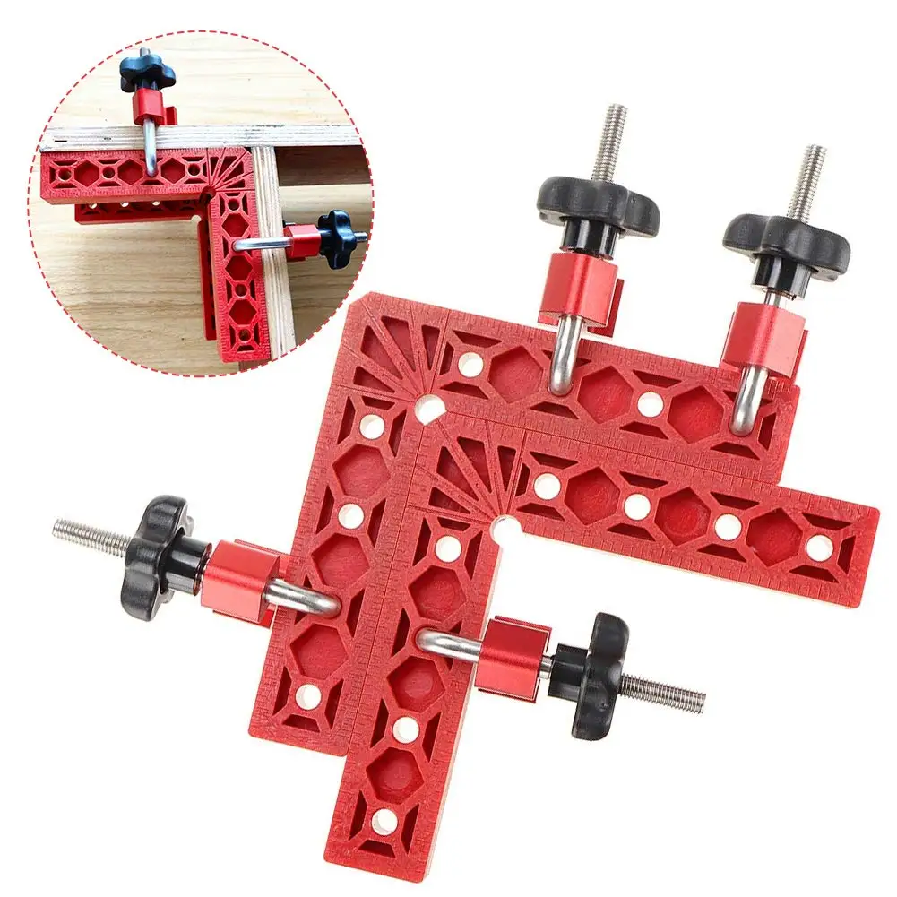 Деревообрабатывающий угол 90 градусов L образные Строительные зажимы под прямым