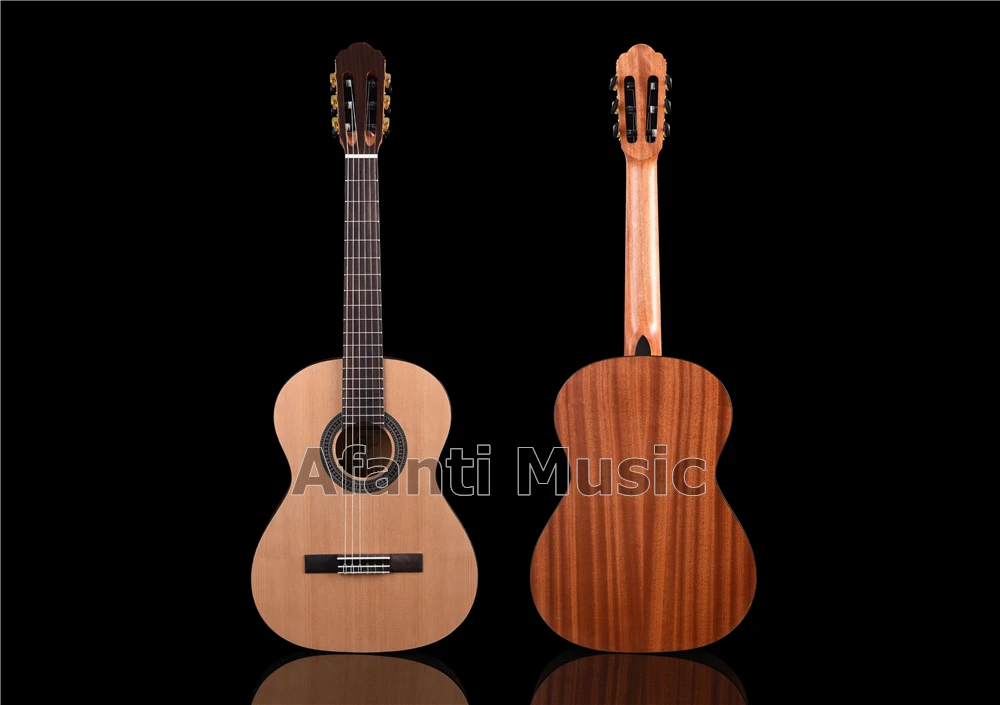 Afanti Музыка 36 дюймов красная сосна и Сапеле Классическая гитара(ACL-1563