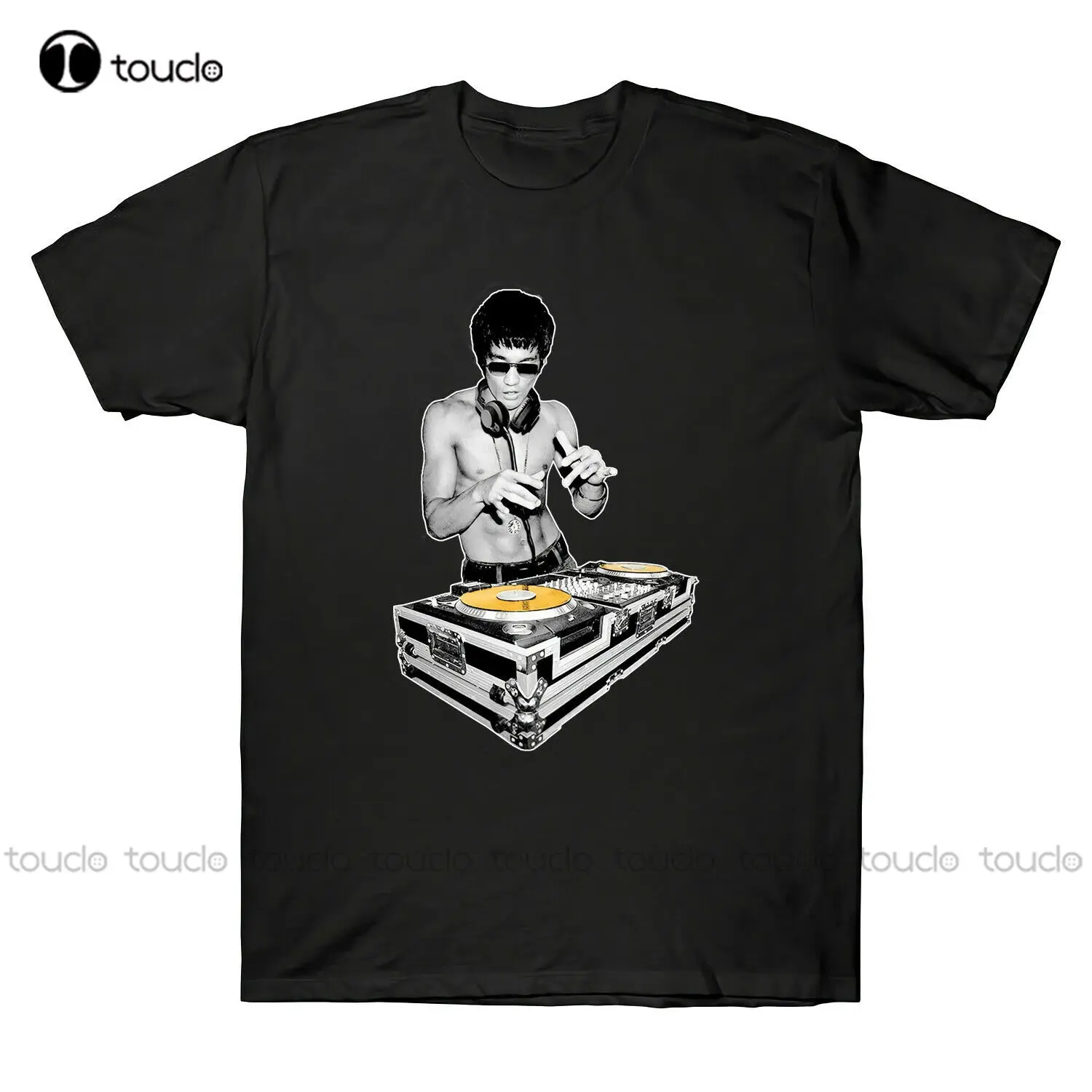 

Bruce Lee Dj Kung Fu Funny Cool Fashion Music Mr Lee Men'S T-Shirt Cotton Black mom shirts