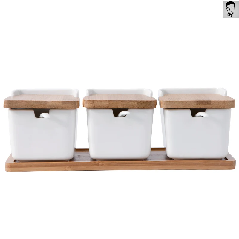 

Ceramic Sucrier Pots For Sugar Container Kitchen Bowls Jar Spice Tin Saltcellar Salt Shaker