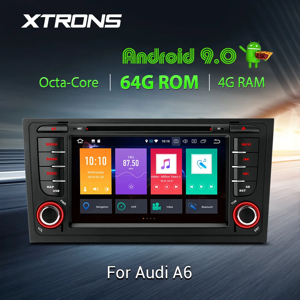 XTRONS Android 9,0 PX5 радио gps DAB Wi-Fi OBD Автомобильный DVD плеер для автомобиля Audi A6 S6 1999 2000 2001 2003 RS6 2002 2004 allroad 1999 2005