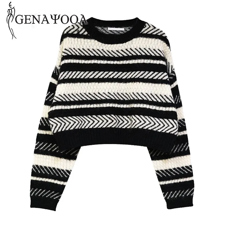 

Genayooa 2020 Winter Sweater Women O Neck Casual Cashmere Jumper Women Knitted Ladies Jumpers Korean Style Pullovers Female