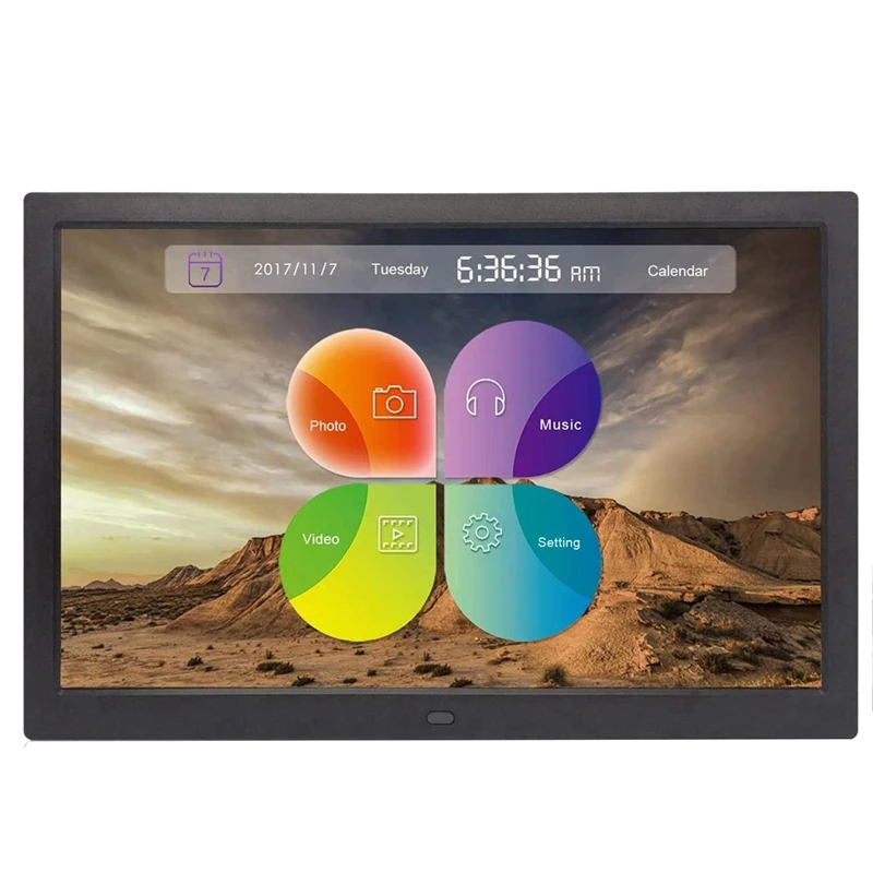

New Digital Picture Frame, 12 Inch Digital Photo Frame with Wireless Remote Control, Support SD Card/USB EU PLUG