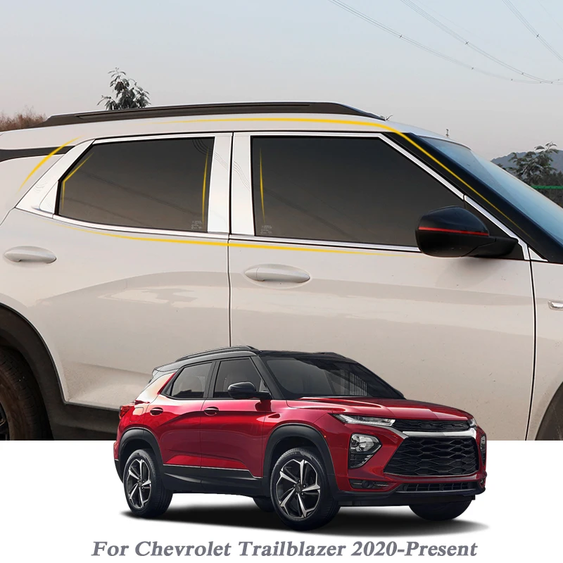 Стайлинг автомобиля отделка всего окна для Chevrolet Trailblazer 2020 настоящее время