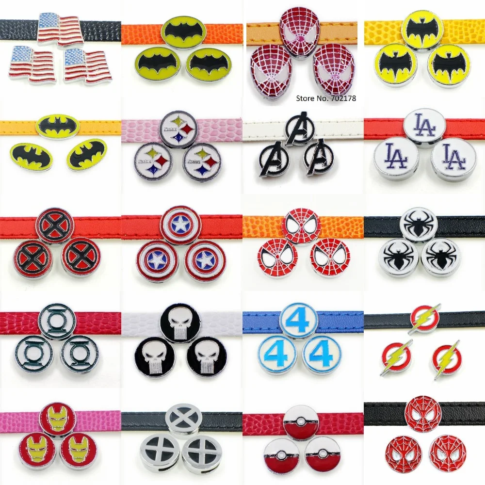 Горячая распродажа 10 шт 8 мм скользящие шармы для самостоятельного изготовления