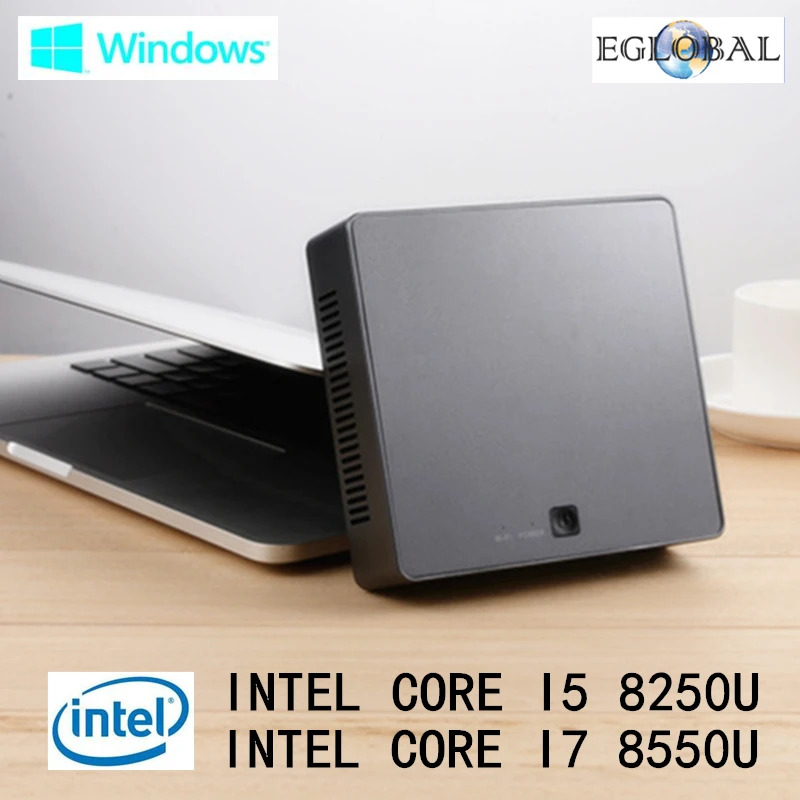 Мини-ПК DDR4 Intel Core i7 8550U 16 Гб ОЗУ 512 ГБ M.2 SSD Nuc мини-компьютер i5 8250U windows 10 Pro