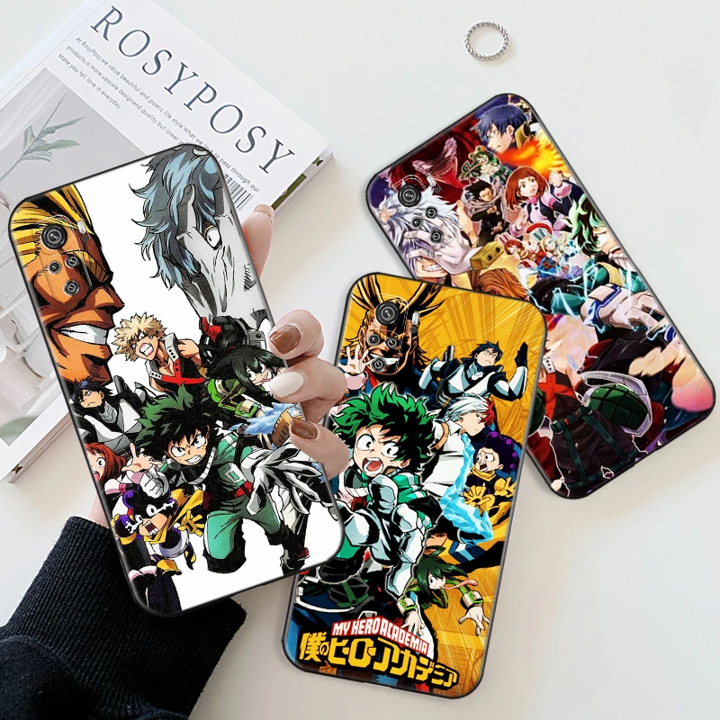 

Japanese Anime My Hero Academia Phone Case For Xiaomi 9 9i 9AT 9T 9A 9C Note 10 10T 5G 10S 11 11 Pro Plus TPU Funda Back Cover