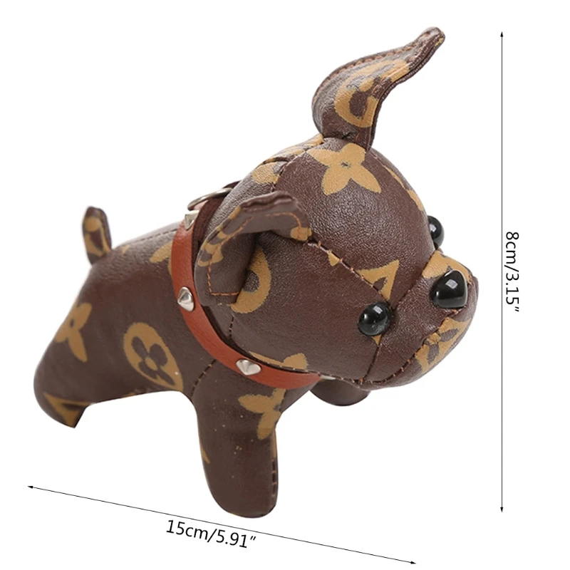 

N7ME Cartoon Pendant Lovely Bulldog Stuffed Doll for Purse Backpack Girl Gift 7Colors