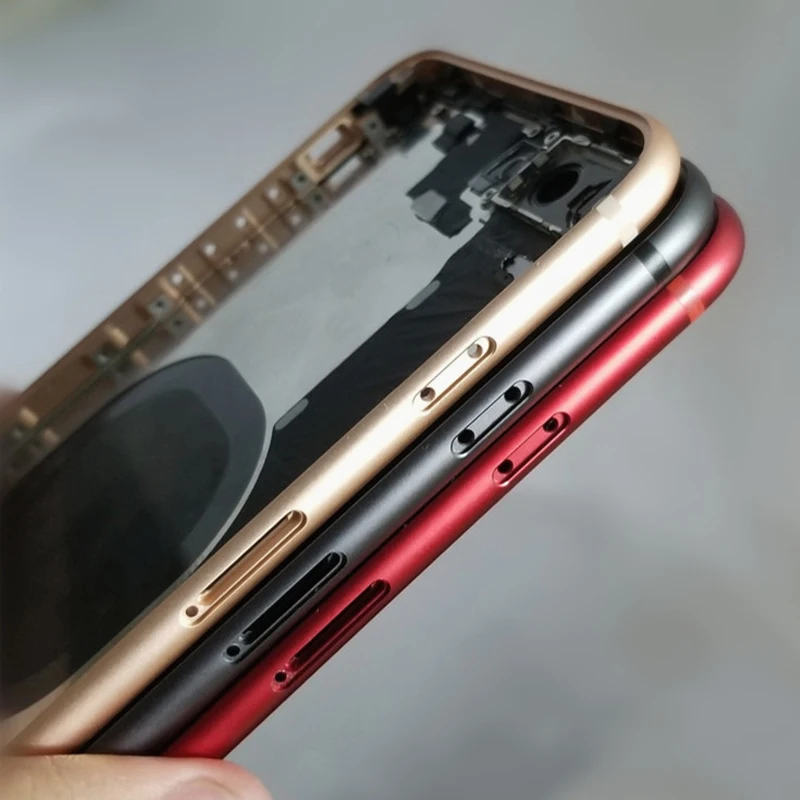 

New XS Battery Cover for IPhone X XS Max Back Cover + Middle Chassis Frame + SIM Tray + Side Key Parts Housing Case Assembly
