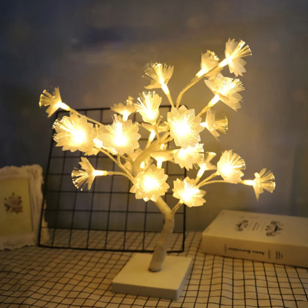 

Creative Tree Shape Night Lamp USB Charging Desktop Night Light (Battery)