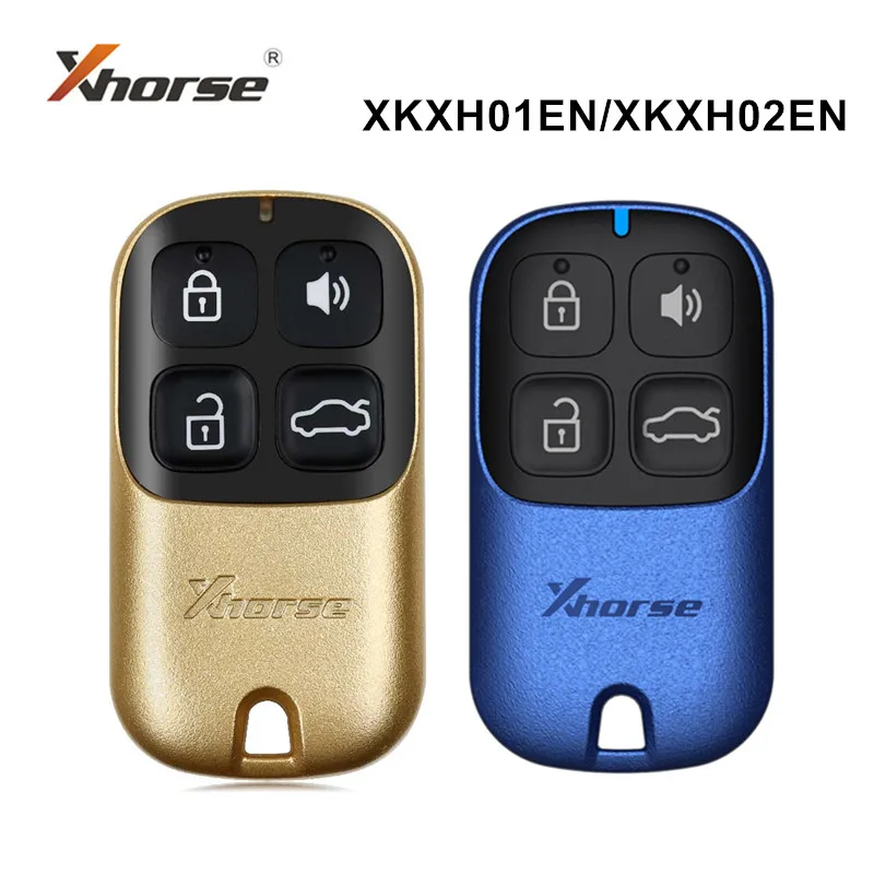 

Xhorse XKXH01EN/XKXH02EN Wired Universal Remote Key 4 Buttons for VVDI/VVDI2 Key Tool English Version