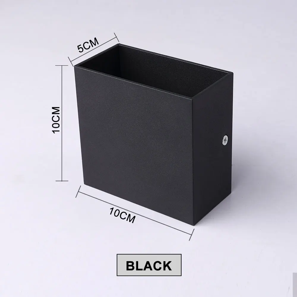 

6W 12W LED Aluminium wall light rail project Square LED wall lamp bedside room bedroom wall decor arts