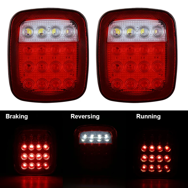 12V задний фонарь светодиодный светильник с тормозом для бега и Фары заднего хода s