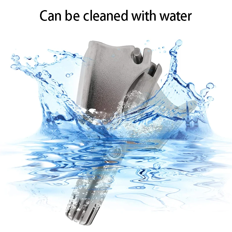 Триммер для носа мужчин ручной из нержавеющей стали бритва вибрационная