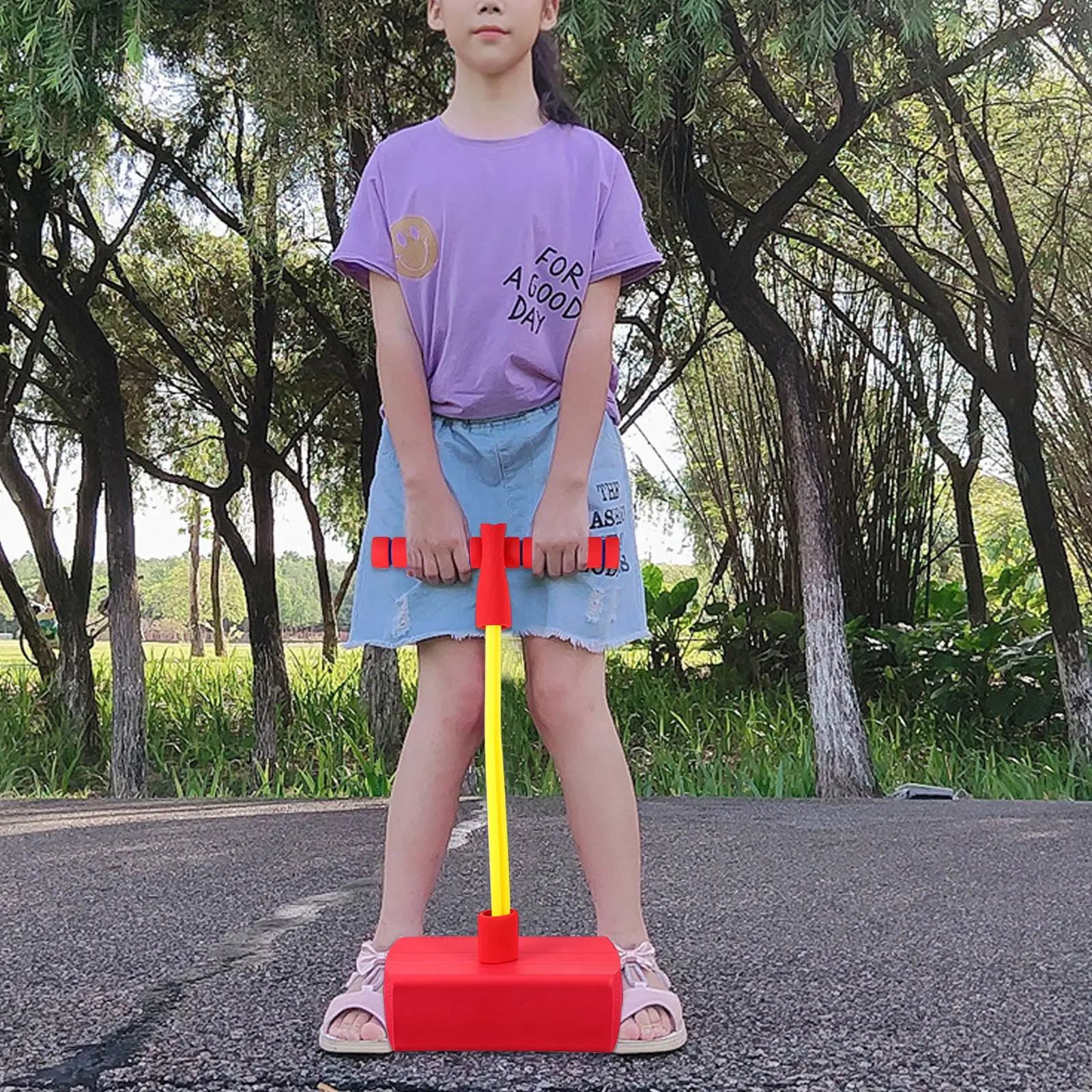 

1Pc Funny Pogo Jumper Toy Bouncing Jumping Toy Sensory Training Equipment