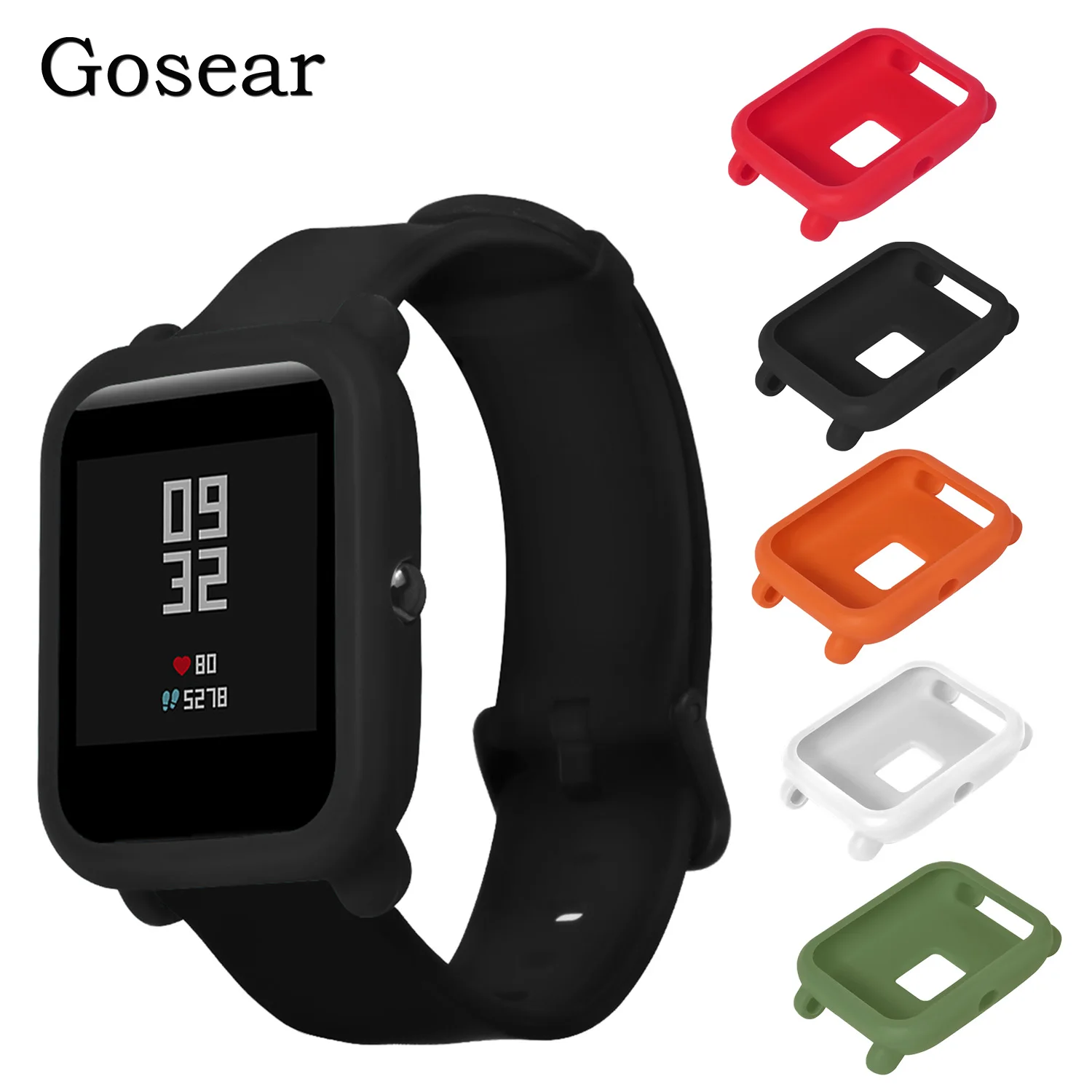 Защитный чехол Gosear мягкий силиконовый защитный рамка для Xiaomi Xiao Mi Huami Amazfit Bip Youth