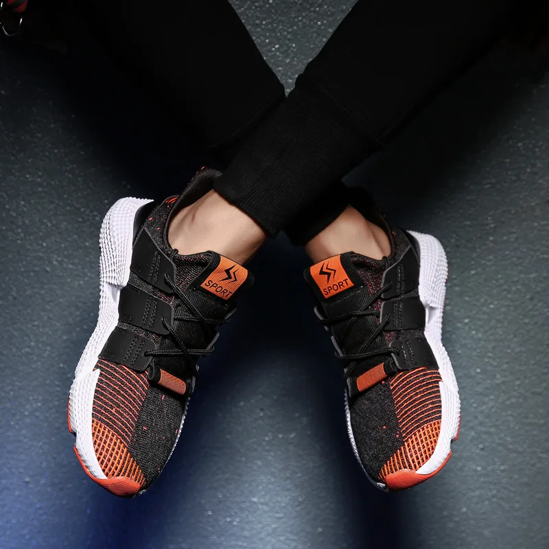 UPUPER Lightweight Men Sneakers Breathble Mesh Lace-up Shoes Adults Fashion Spring Autumn Cheap | Спорт и развлечения