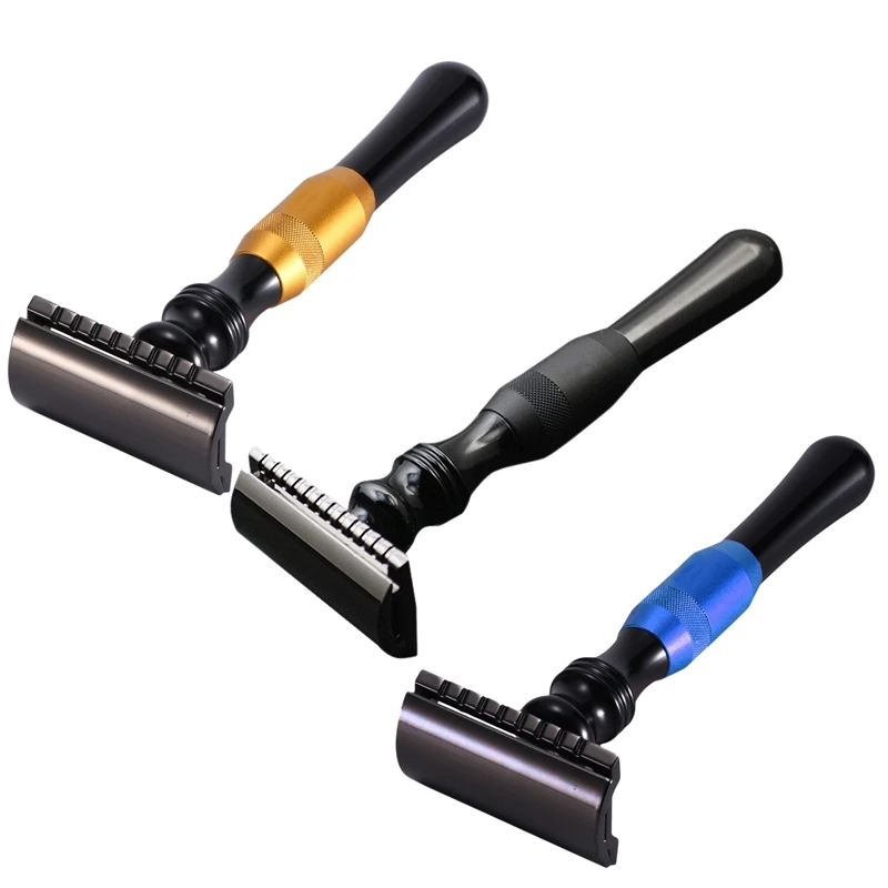 

Double Edge Razor Men Shaving Classic Wet Shaver Metal Handle Razors
