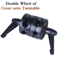 photo studio new photographic equipment double wheel of cross arm turntable
