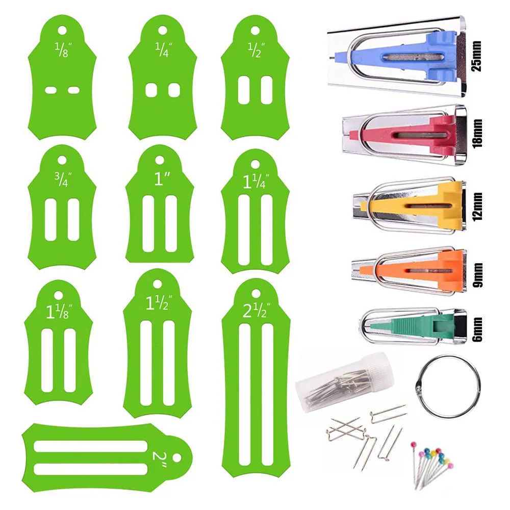Набор инструментов Jelly Roll Sasher 10 шт разных размеров для складывания ткани и
