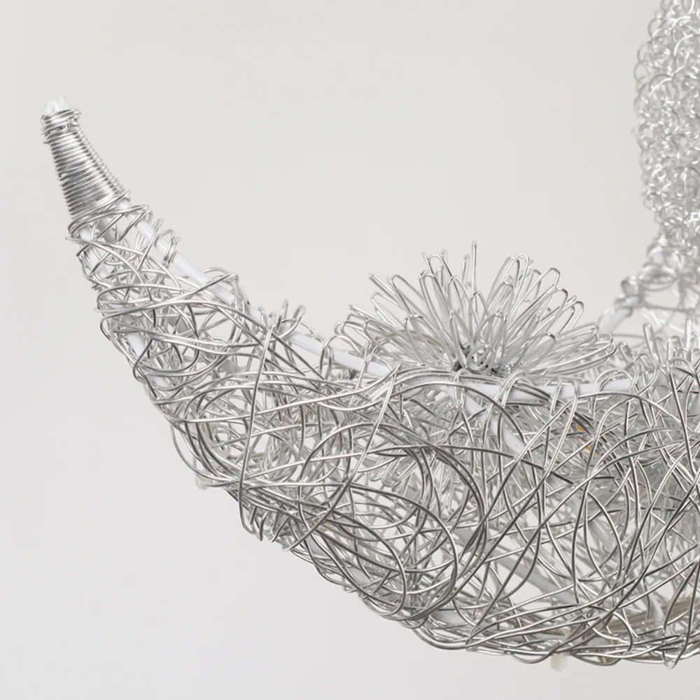 Подвесная лампа в виде Луны алюминиевый светильник без ржавчины креативный для