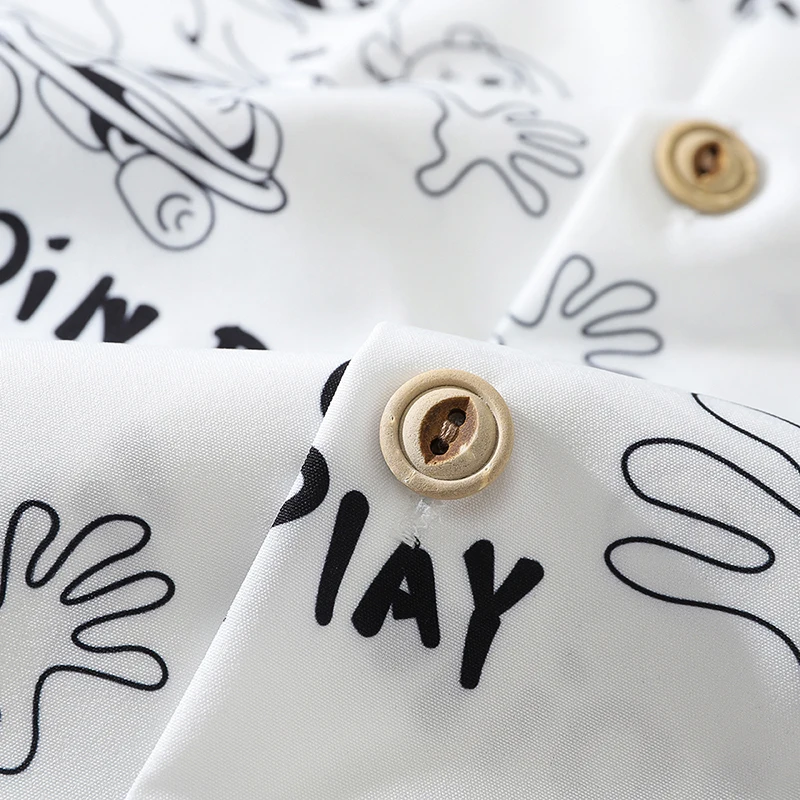 Summer Vintage Shirt Streetwear Men Cartoon Boy Print Hawaiian Beach Shirt Harajuku Short Sleeve Hip Hop Aloha Shirt Clothing