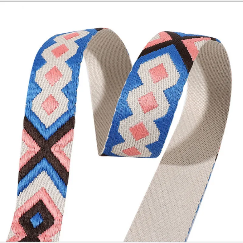 5 Mete  Rthick Color DIY Webbing Ethnic Wind Bag Strap Decoration  Accessories Crossbody Messenger Bag Belt