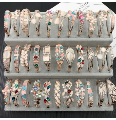 Большие ювелирные изделия для рук корейские стразы опаловый браслет женский