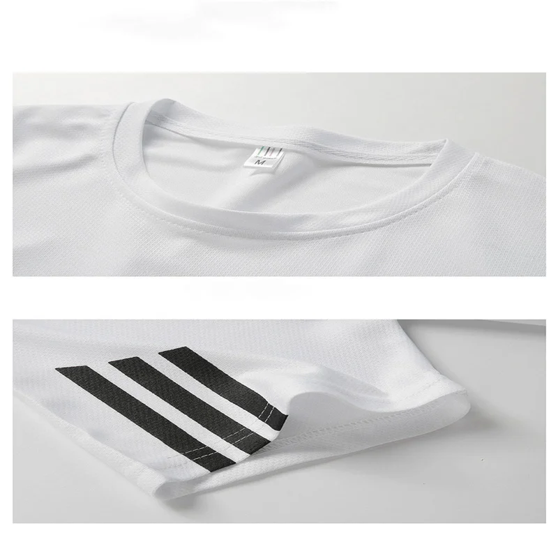 

Men's solid color T-shirt shorts short-sleeved striped beach casual sports suit summer 2021