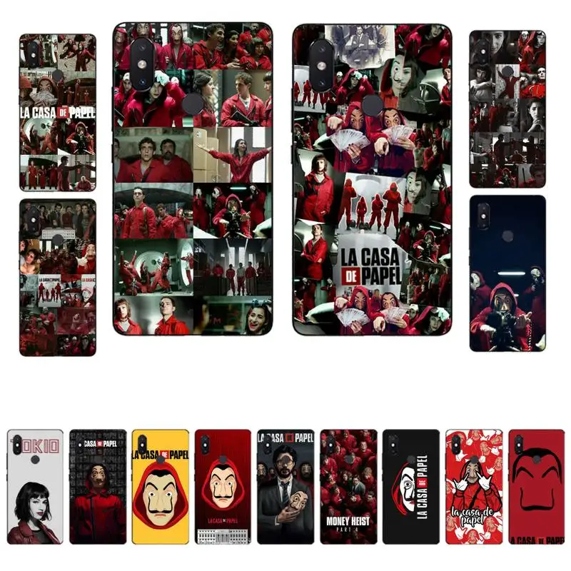 

YNDFCNB Spain TV Money Heist House Paper La Casa de papel Phone Case for Xiaomi mi 8 9 10 lite pro 9SE 5 6 X max 2 3 mix2s F1