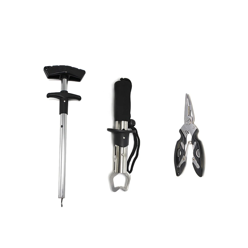 

Aluminum Fishing Tackle Layer Alloy Fishing Hook Straight Handle Fishing Device Fishing Pliers Remover Set Fishing Gear Aluminum