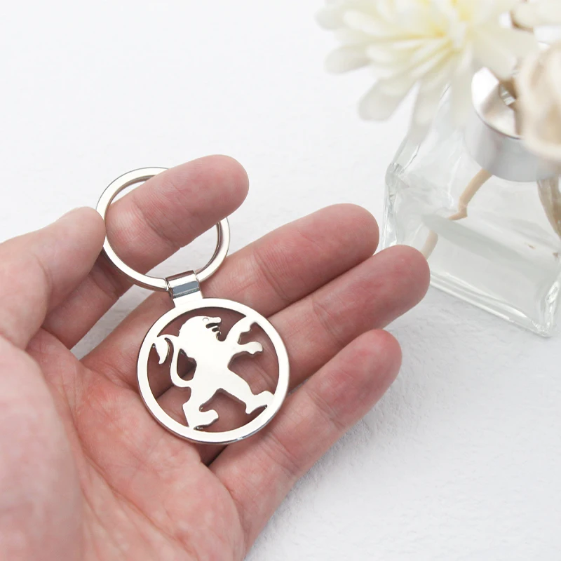 Двухсторонний автомобильный Фотофон 3D металлический брелок для ключей