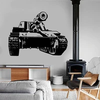 modern war theme army tank military wall sticker vinyl home decor boys room game decals removable murals inerior wallpaper