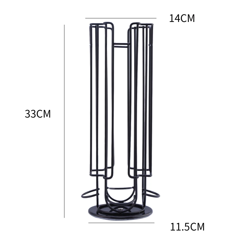 

2021 New Metal Coffee Pod Holder 24 Capsules Plating Stand Coffee Capsule Storage Rack Stand Storage Shelves For Capsule