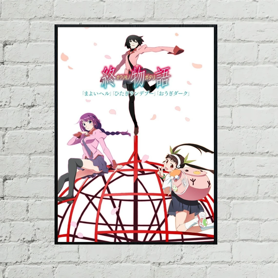 

Owarimonogatari аниме плакат холст печать японский хит новая драма Обложка картины для украшения стен подарок индивидуальный плакат