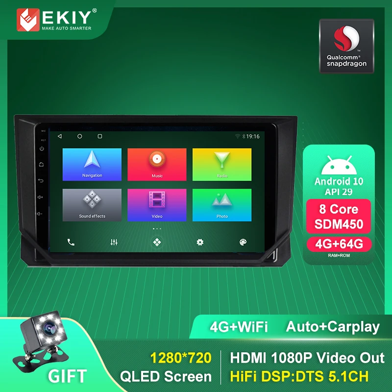 

Автомагнитола на Android 10,0 DSP для Seat Ibiza mk4 6j 2017-2020 мультимедийный плеер стерео видео аудио без DVD с 4G WiFi Carplay