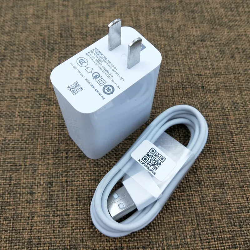 US and Cable Xiao mi MDY-10-EL QC4.0 быстрое зарядное устройство 27 Вт высокоскоростное турбо зарядное устройство ЕС адаптер для mi 9 9se 9t 8 cc9 Red mi K30 note 7 8 pro K20 Pro - Цвет: US and Cable