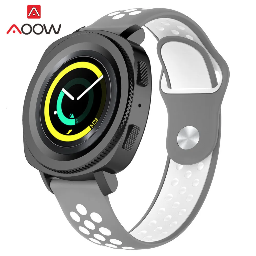 18 мм 20 мм 22 мм мягкий силиконовый ремешок для часов для samsung Galaxy Watch 42 мм 46 мм спортивный браслет ремешок для gear S2 S3 Huami Amazfit