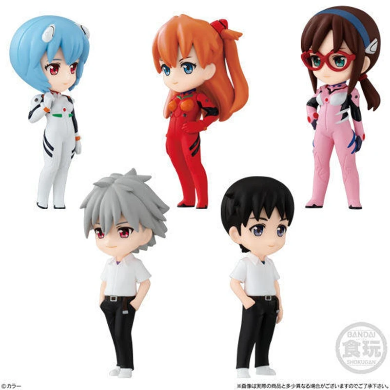 Оригинальные Bandai Рей Аянами АСУКА Лэнгли Shikinami Nagisa Kaworu милые фигурные игрушки