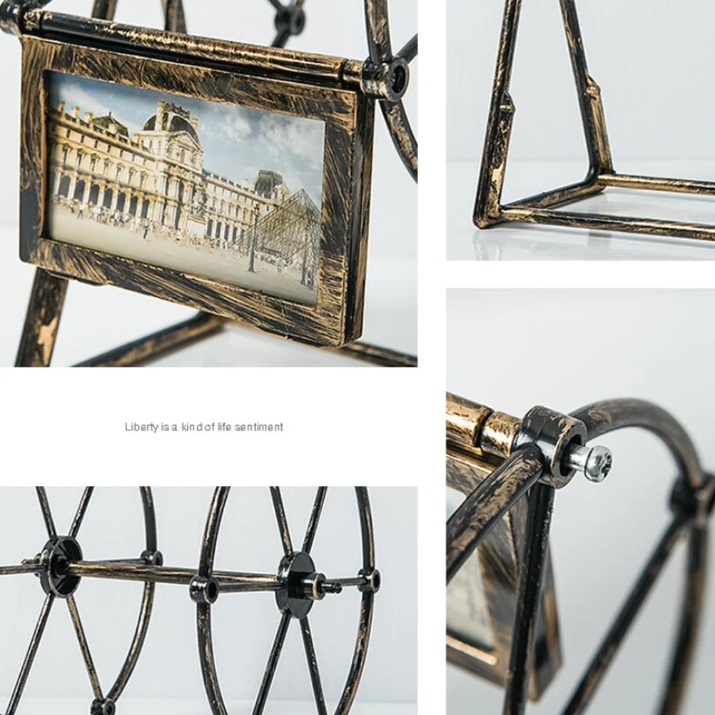 Рамка для фотографий с изображением колеса обозрения в стиле ретро вращающаяся