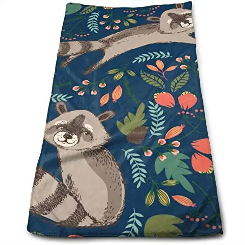 

Полотенце для рук с рисунком енота, 11,8X27,5 дюйма