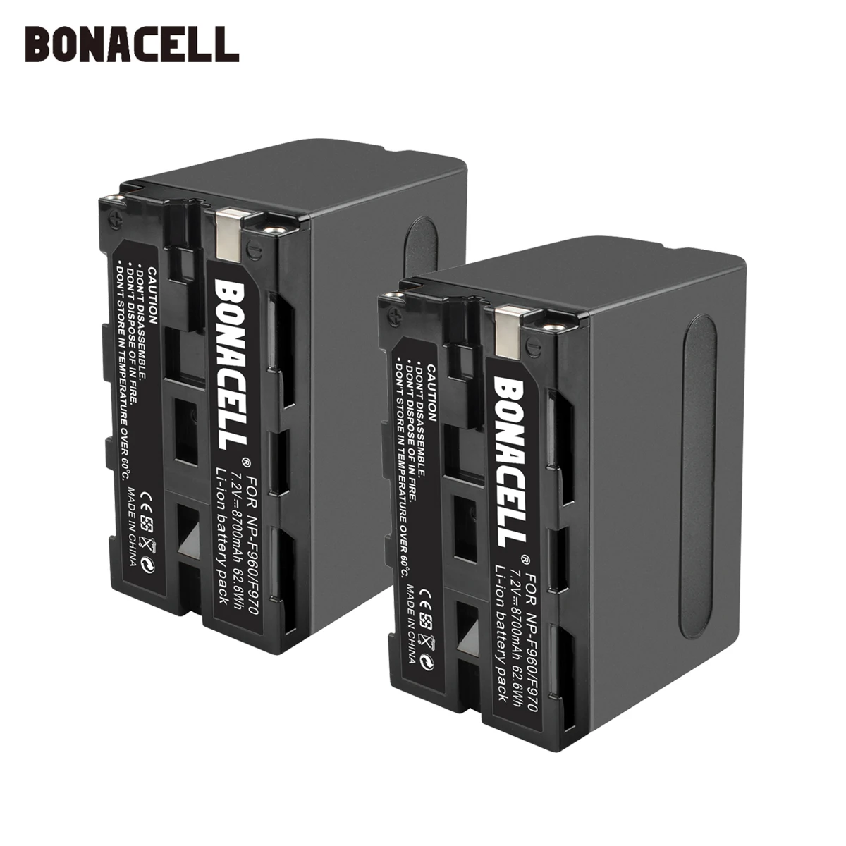 Bonacell-Batería de 7,2 V, 8700mAh, NP-F960, NP-F970 NP, F960, F970, F950, para Sony PLM-100, CCD-TRV35, MC1500C, L50
