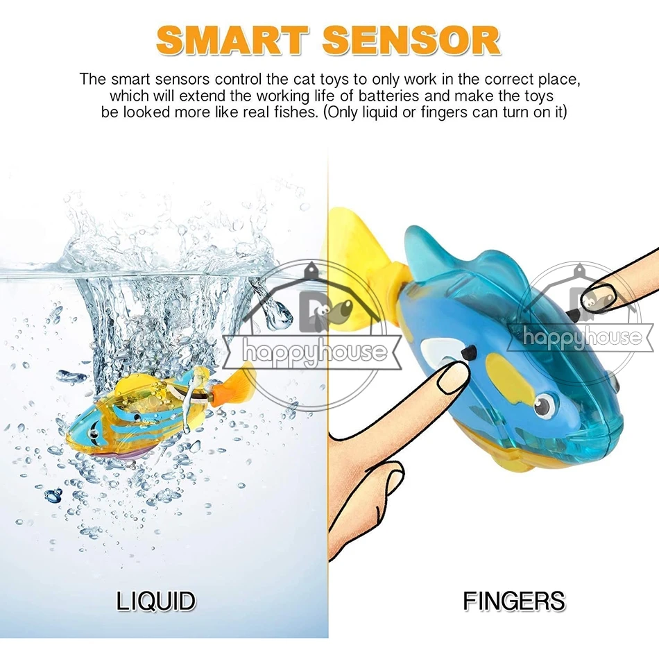 Детские игрушки для ванной детей Плавание ming Робот Рыба с светодиодный