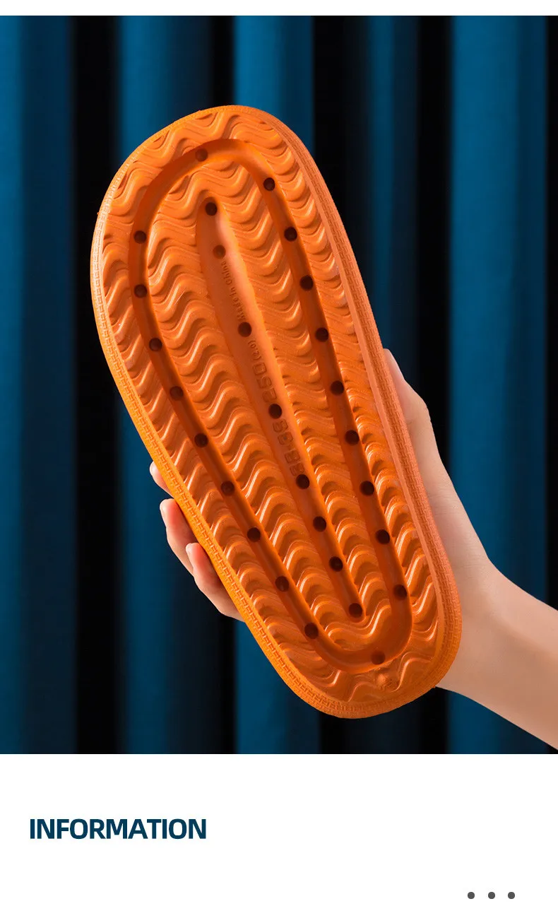 Shit feeling slippers female summer home indoor thick-soled couple soft bath non-slip bathroom sandals and | Дом и сад