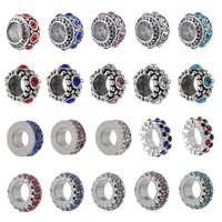 2pcslot high quality fashion accessories diy shinning round shape charms beads fits brand bracelets for women jewelry gift