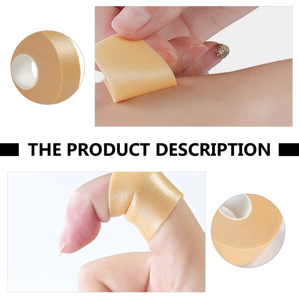 

1 Set 4 Rolls Non-slip Heel Sticker Durable Wear-resistant Heel Sticker (Khaki)